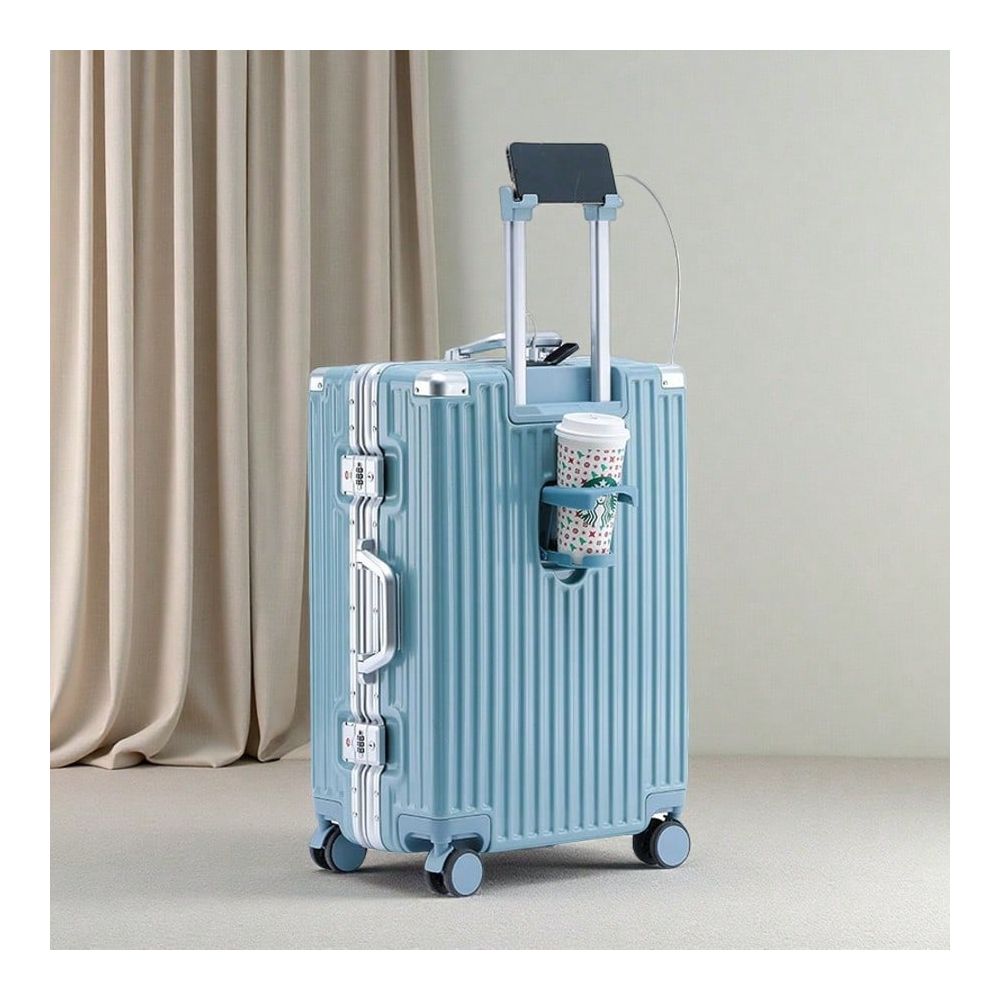 Aluminum Frame Carry On Luggage - Conjunto de 2 malas de viagem