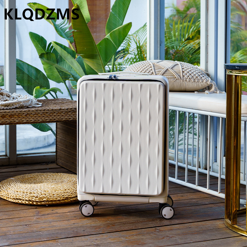 Front Opening Laptop Luggage 24 Inch - Klqdzms bagagem de viagem abertura frontal