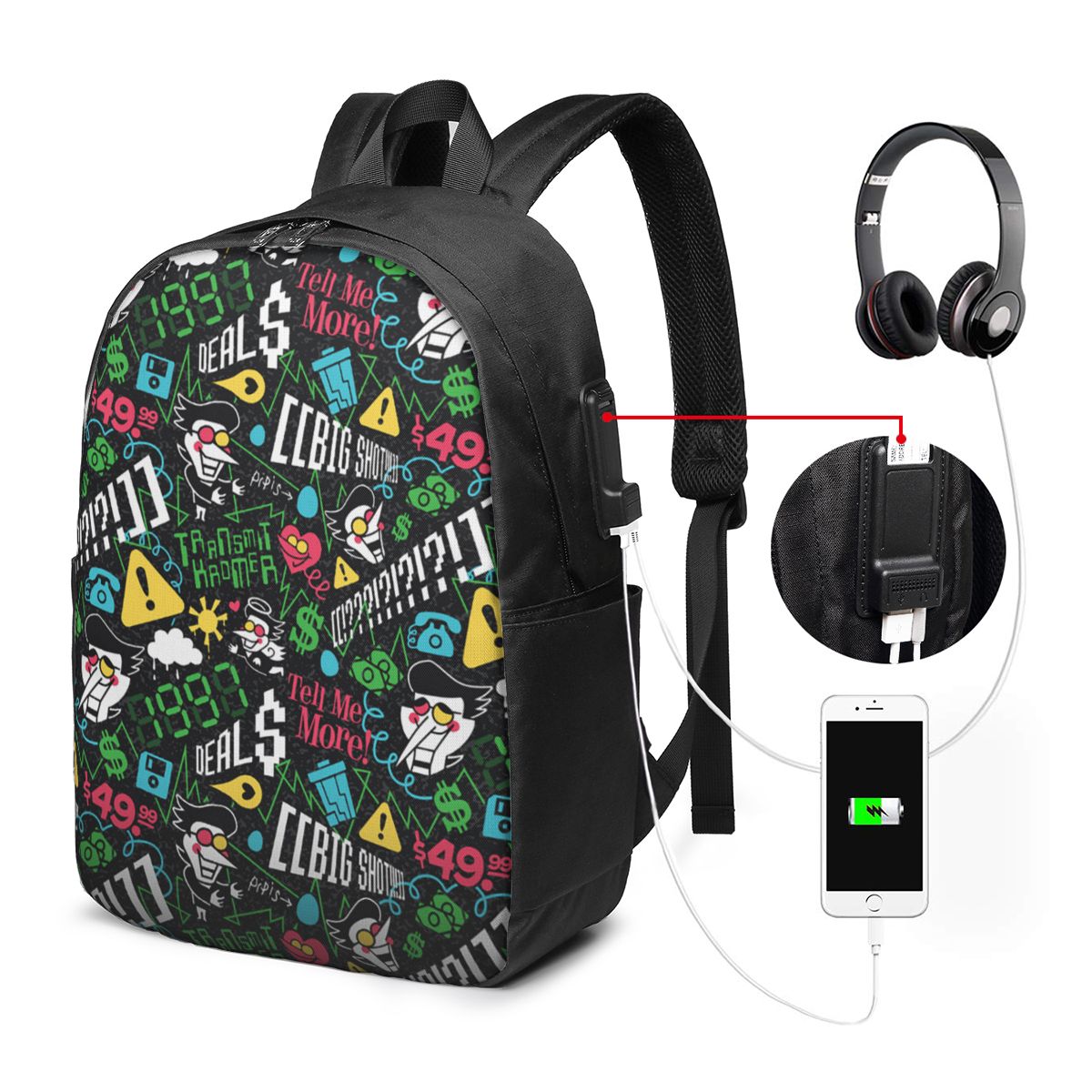 Mochila Deltarune SPAMTON G pa - Travel Bags avaliação e preço