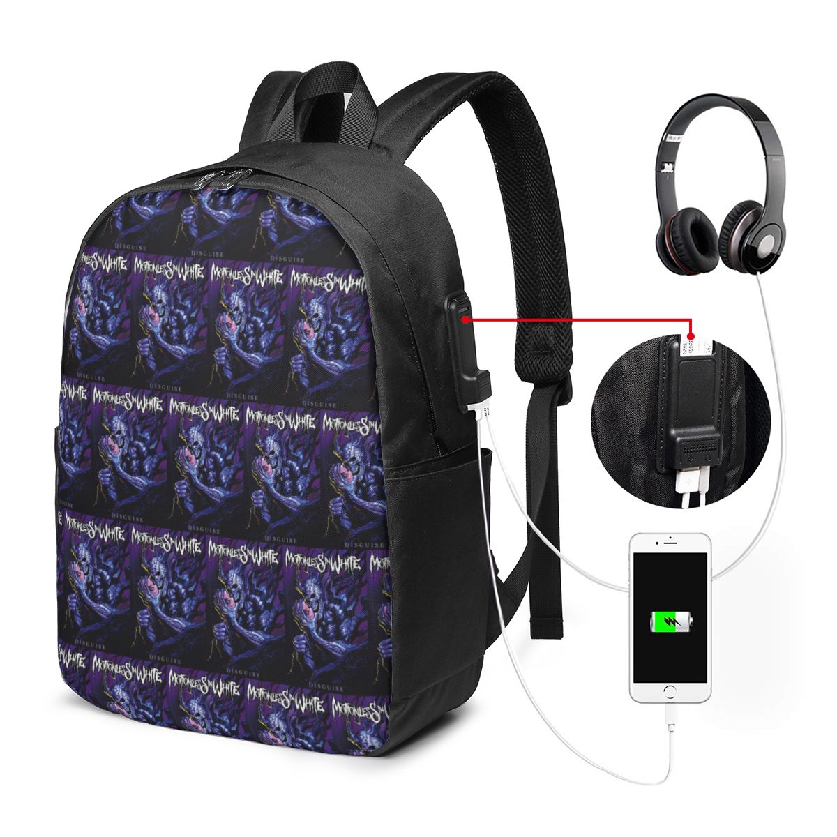 Mochila Motionless In White pa - Travel Bags avaliação e preço