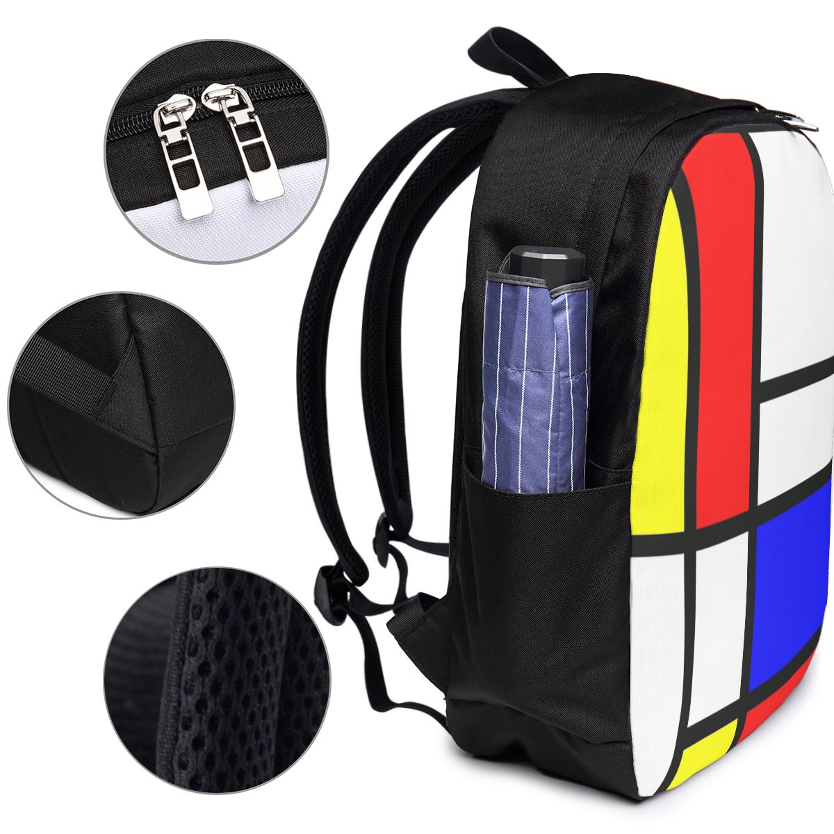 Mochila Piet Mondrian Composit - Travel Bags avaliação e preço