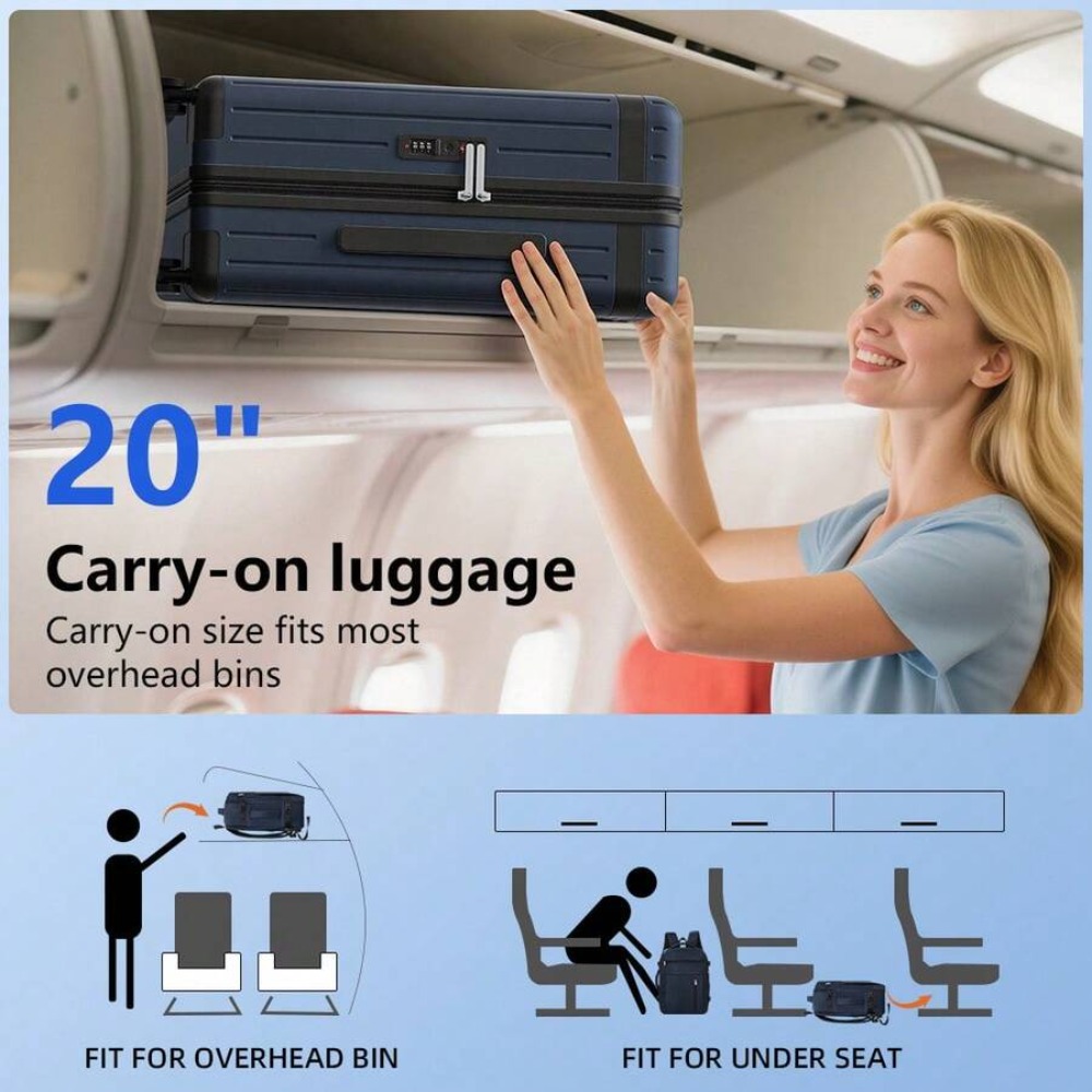 Conjunto de 3 Malas de Viagem  - Expandable Hard Shell Luggage Set avaliação e preço