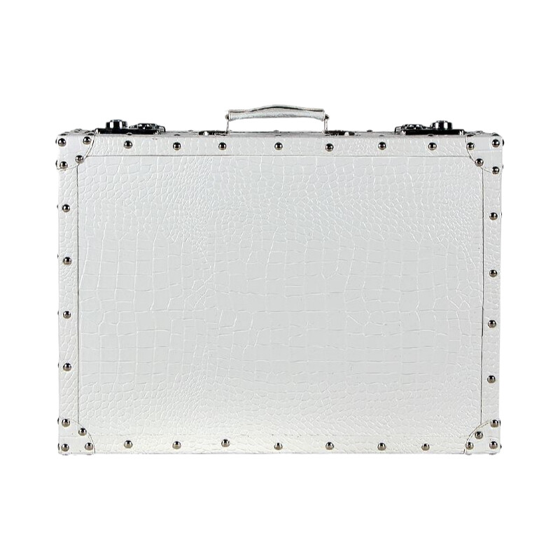 Mala de Viagem com Padrão de C - Retro Vintage Trunk Suitcase avaliação e preço