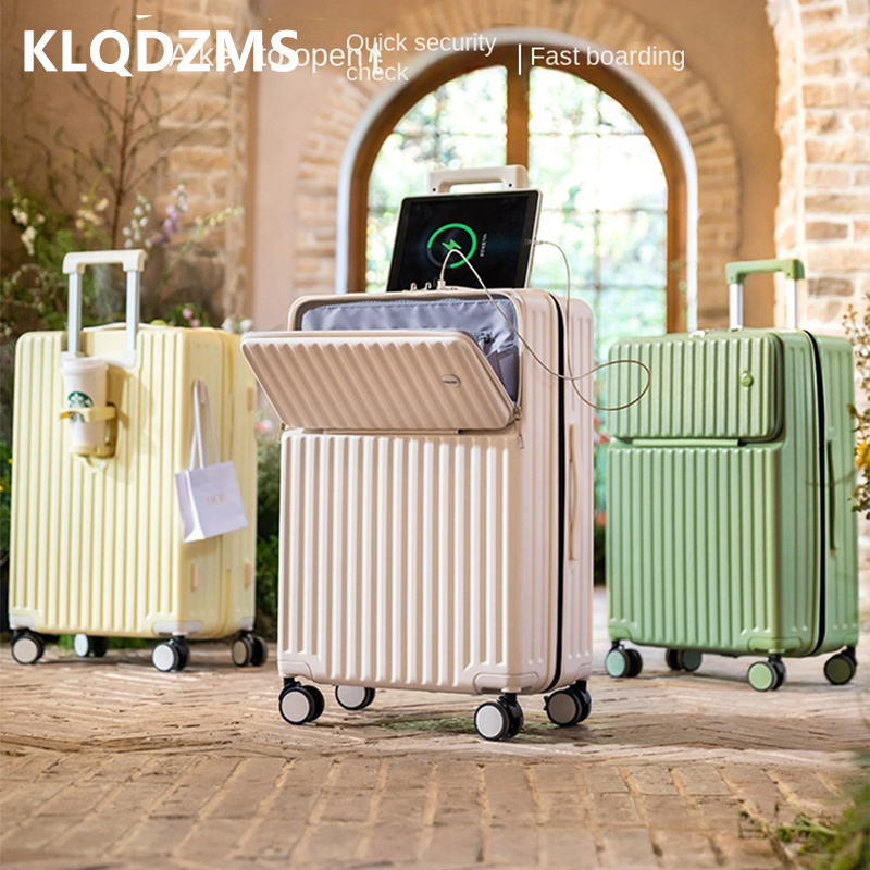KLQDZMS Mala masculina com rod - Spinner Wheel Rolling Suitcase 20 Inch avaliação e preço