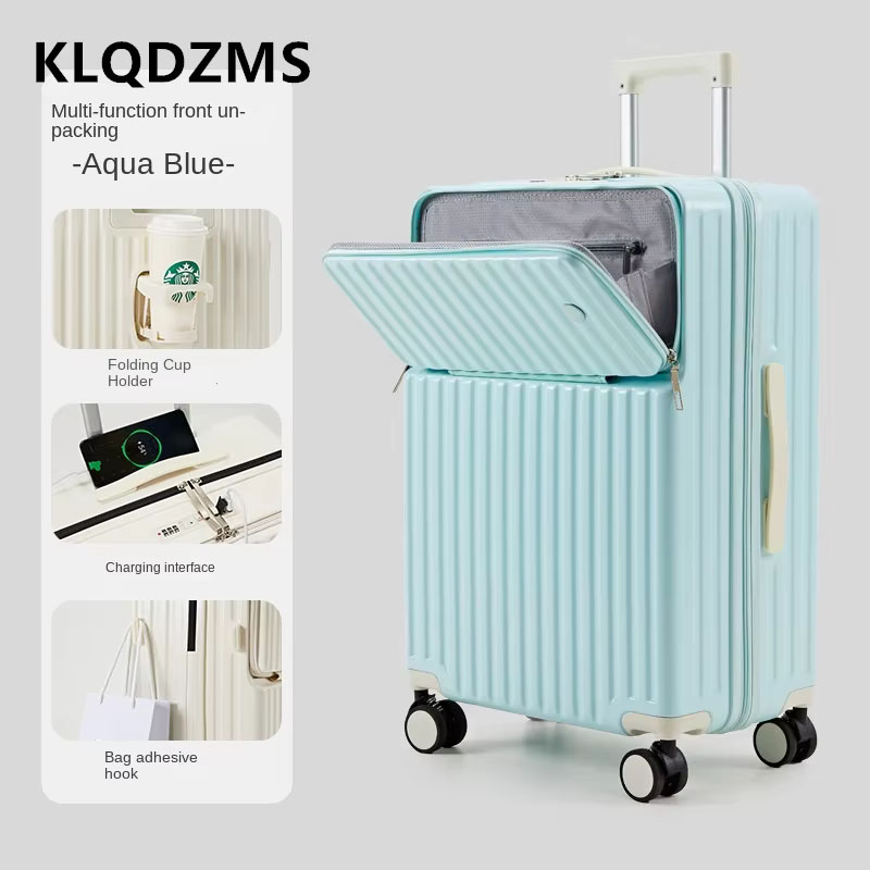 KLQDZMS Mala masculina com rod - Spinner Wheel Rolling Suitcase 20 Inch avaliação e preço