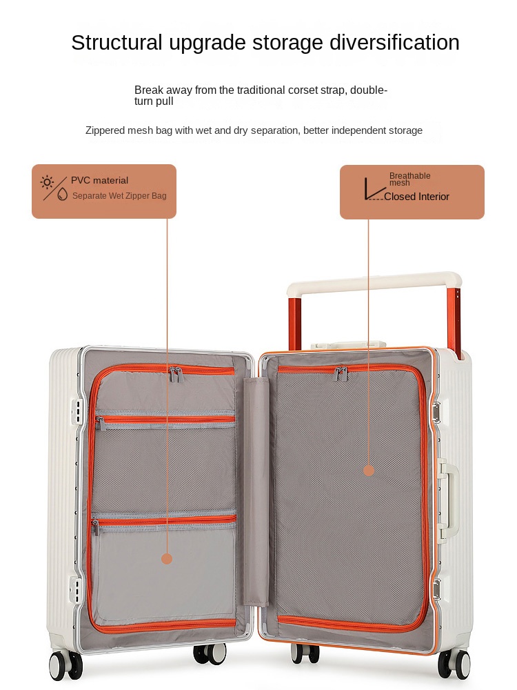 Nova mala de viagem com alça l - Spinner Wheel Rolling Suitcase 20 Inch avaliação e preço