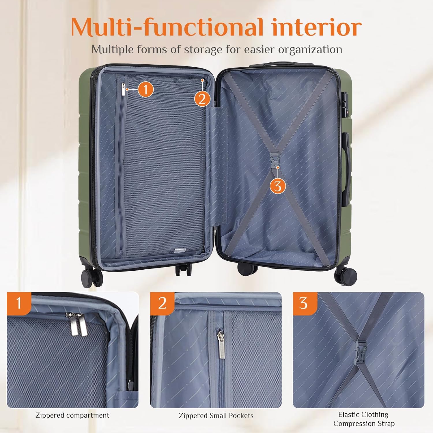 Mala de Viagem de 28 Polegadas - Expandable Hard Shell Luggage Set avaliação e preço