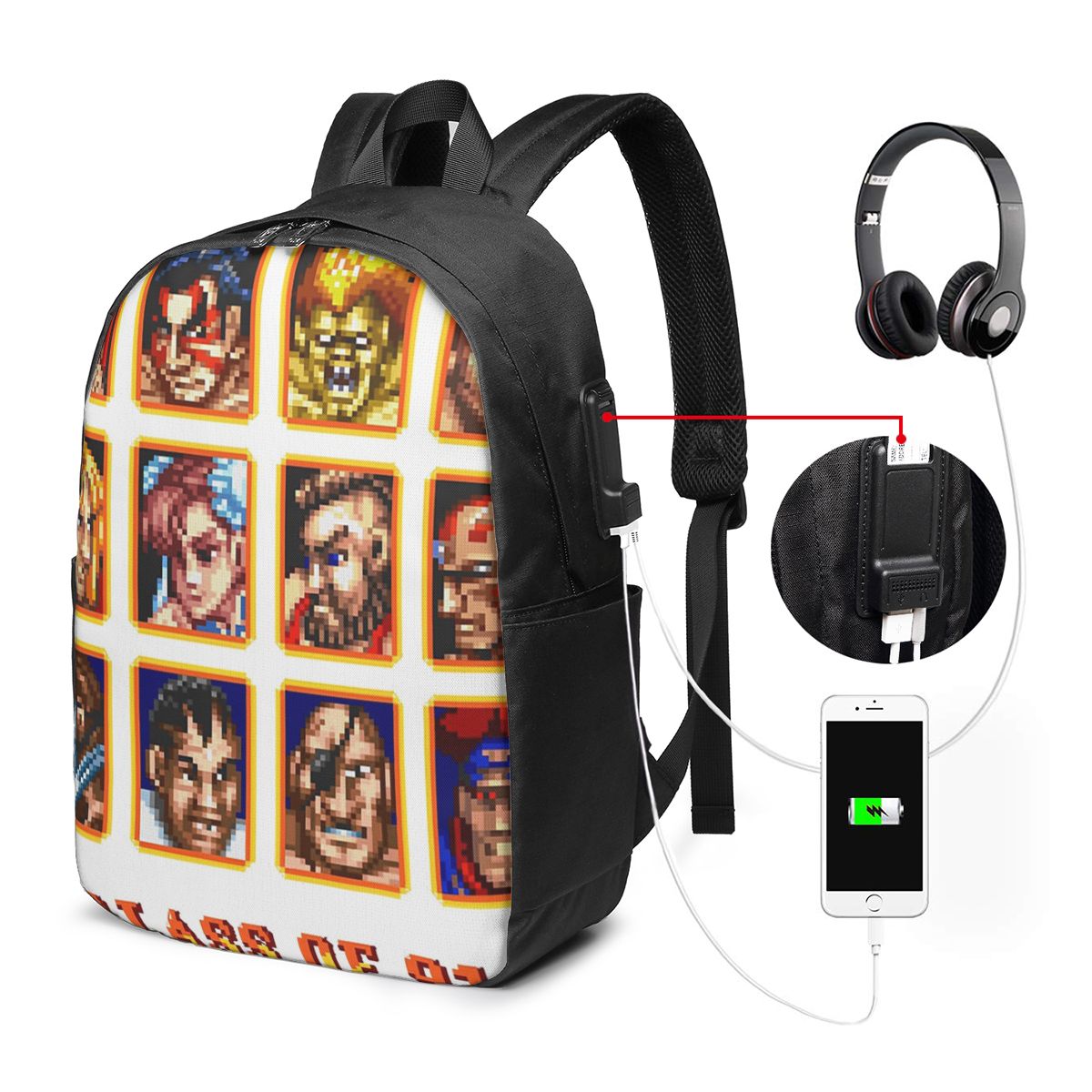 Mochila Defeated Portraits Sup - Travel Bags avaliação e preço