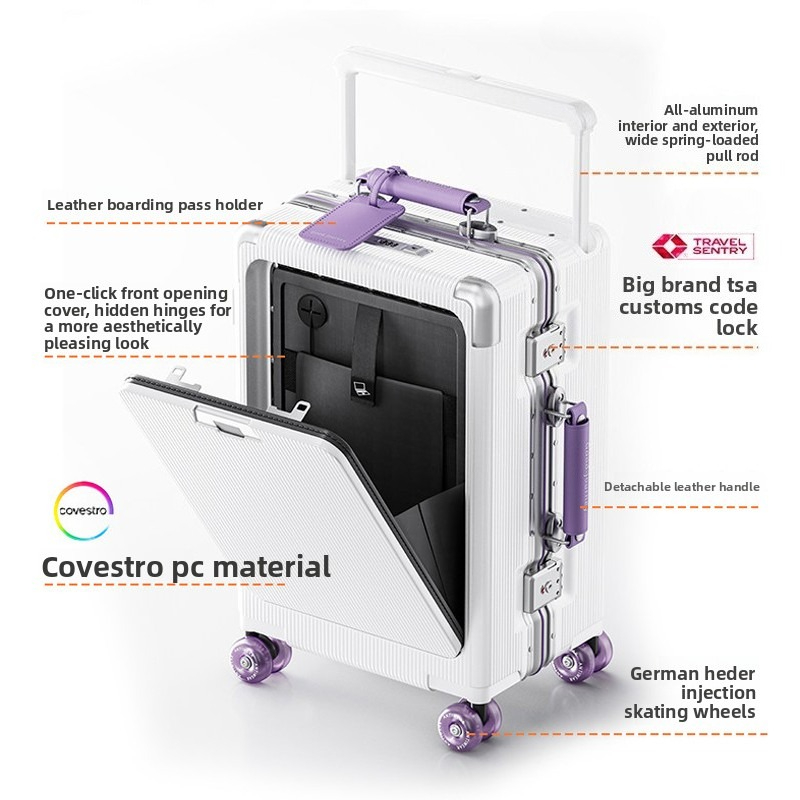 Mala de Viagem 20/24/26 Polega - Aluminum Frame Carry On Luggage avaliação e preço