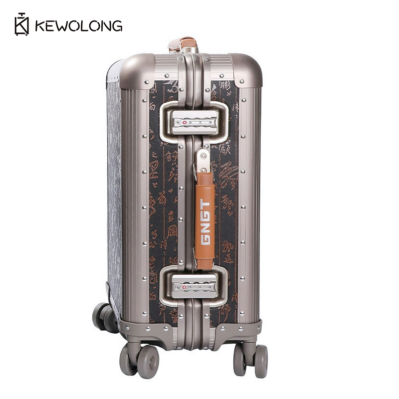 Mala de Viagem Rígida em Liga  - Spinner Wheel Rolling Suitcase 20 Inch avaliação e preço