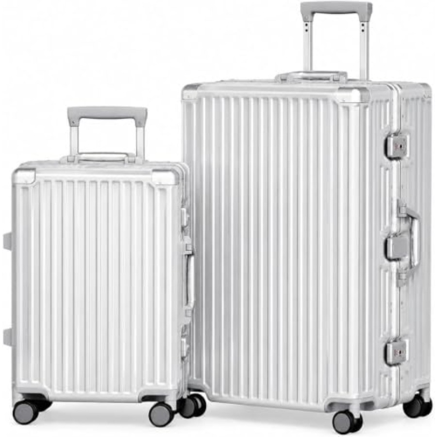 Conjunto de Malas 2 Peças, Est - Aluminum Frame Carry On Luggage avaliação e preço