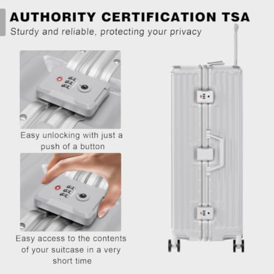 Conjunto de Malas 2 Peças, Est - Aluminum Frame Carry On Luggage avaliação e preço