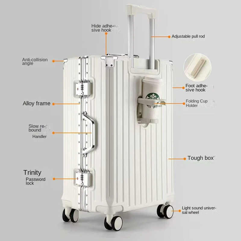 Mala de Viagem de 20-30 Polega - Aluminum Frame Carry On Luggage avaliação e preço